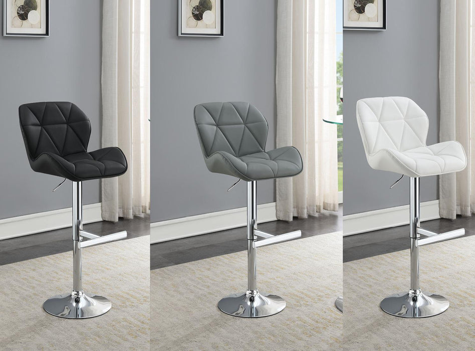 Antonio GRAY LEATHER PU BAR STOOL - ST130-GRY image