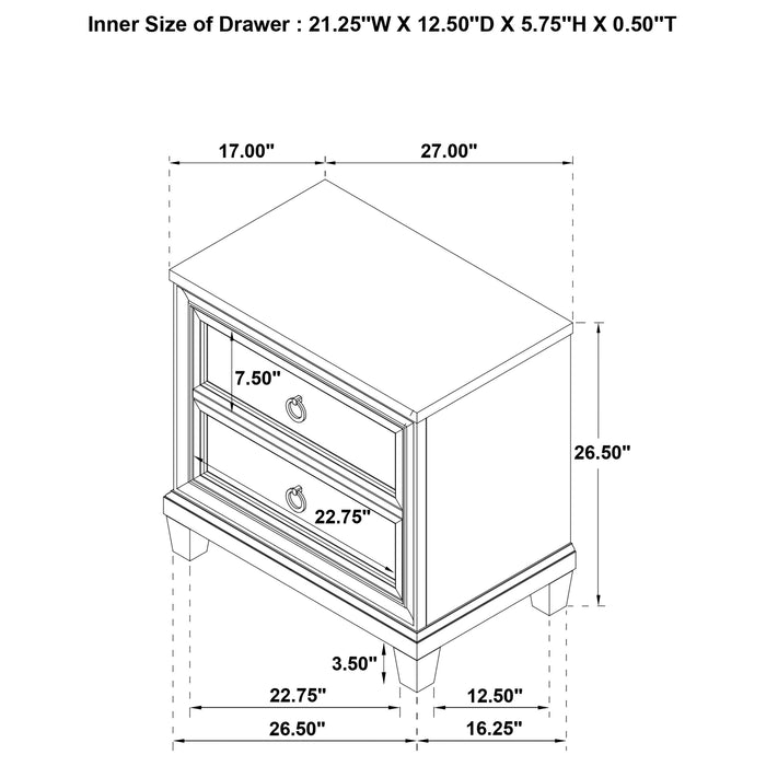 Pembroke Nightstand