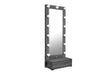 Lexi Grey Tall Mirror with Drawer and Speakers