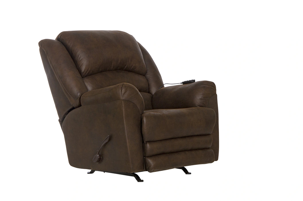 Hayden Chaise Rocker Recl w/Heat/Massage & Oversize Xtra Comfort Footrest