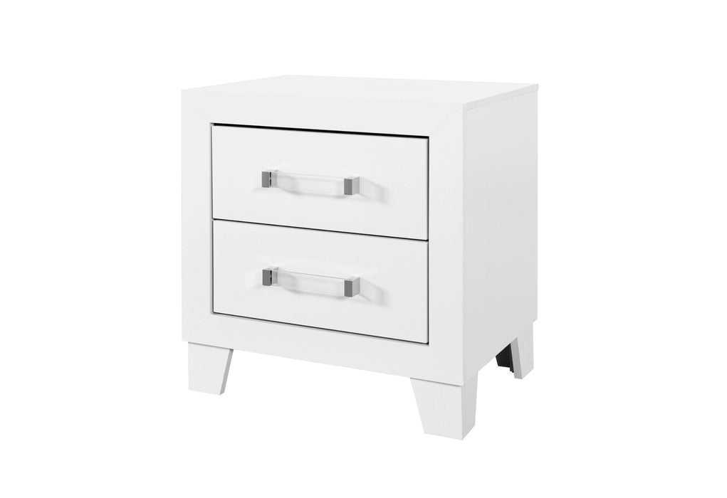 Luccia White Nightstand
