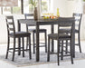 Bridson Counter Height Dining Table and Bar Stools (Set of 5) - Factory Furniture Outlet Store