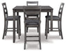 Bridson Counter Height Dining Table and Bar Stools (Set of 5) - Factory Furniture Outlet Store