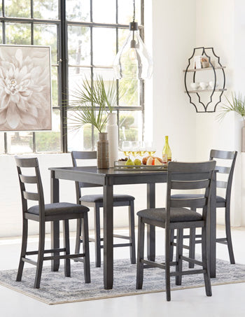 Bridson Counter Height Dining Table and Bar Stools (Set of 5) - Factory Furniture Outlet Store