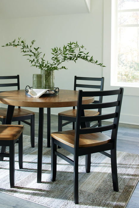 Blondon Dining Table and 4 Chairs (Set of 5) - Factory Furniture Outlet Store