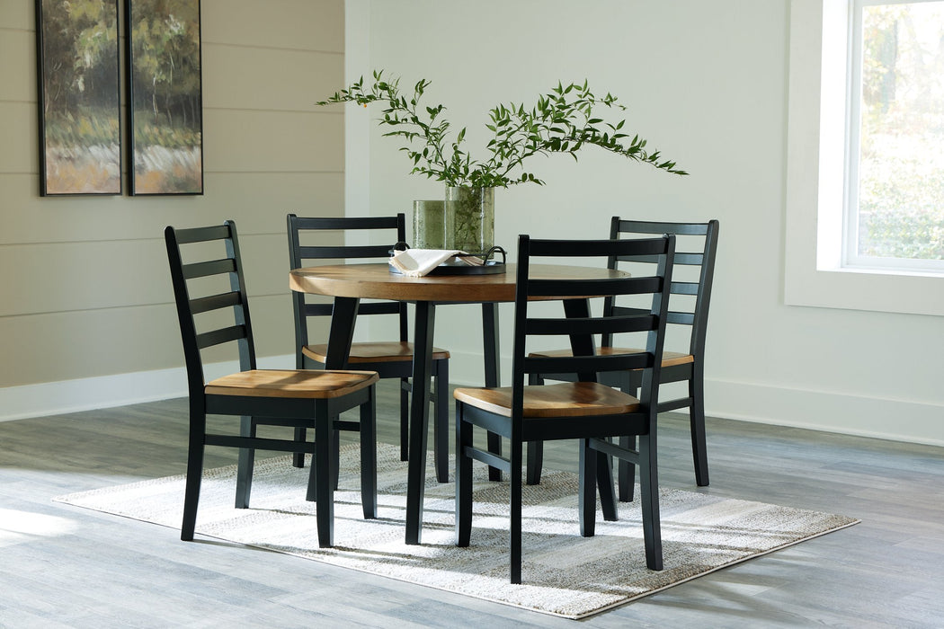 Blondon Dining Table and 4 Chairs (Set of 5) - Factory Furniture Outlet Store