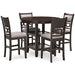 Langwest Counter Height Dining Table and 4 Barstools (Set of 5) - Factory Furniture Outlet Store