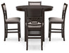 Langwest Counter Height Dining Table and 4 Barstools (Set of 5) - Factory Furniture Outlet Store