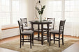 Langwest Counter Height Dining Table and 4 Barstools (Set of 5) - Factory Furniture Outlet Store