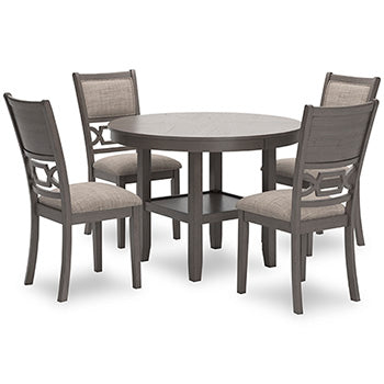 Wrenning Dining Table and 4 Chairs (Set of 5) - Factory Furniture Outlet Store