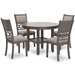 Wrenning Dining Table and 4 Chairs (Set of 5) - Factory Furniture Outlet Store