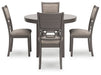 Wrenning Dining Table and 4 Chairs (Set of 5) - Factory Furniture Outlet Store