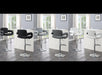 Angelina WHITE LEATHER PU BAR STOOL - ST120-WHT image