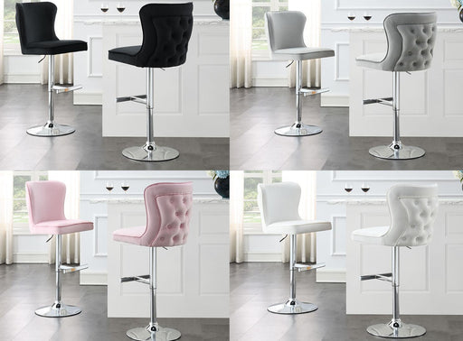 Amelia BLACK VELVET BAR STOOL - ST110-BLK image