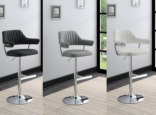 Annabelle BLACK LEATHER PU BAR STOOL - ST125-BLK image