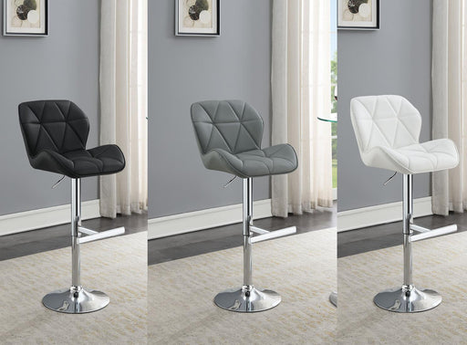 Antonio BLACK LEATHER PU BAR STOOL - ST130-BLK image