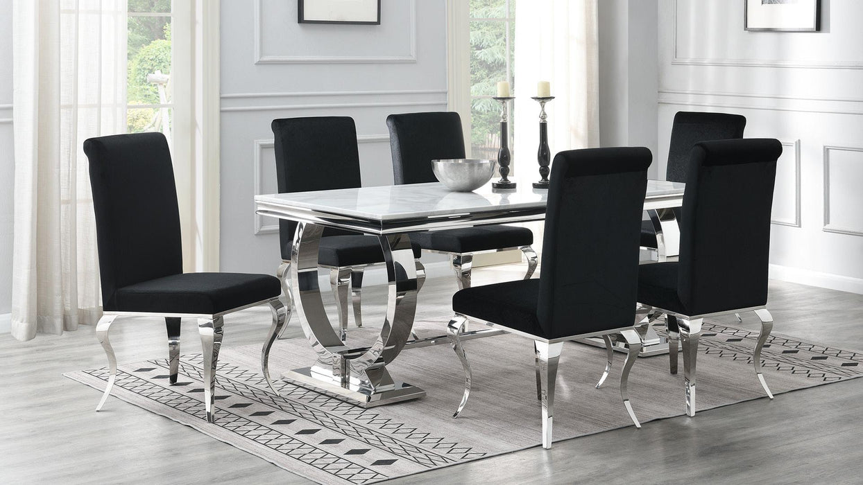 Celine RECTANGULAR DINING TABLE - G-082-WT image