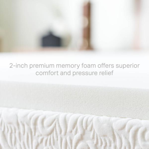 Malouf Weekender 2" Memory Foam Mattress Topper – Pressure Relief & Comfort Upgrade  E-Commerce Style