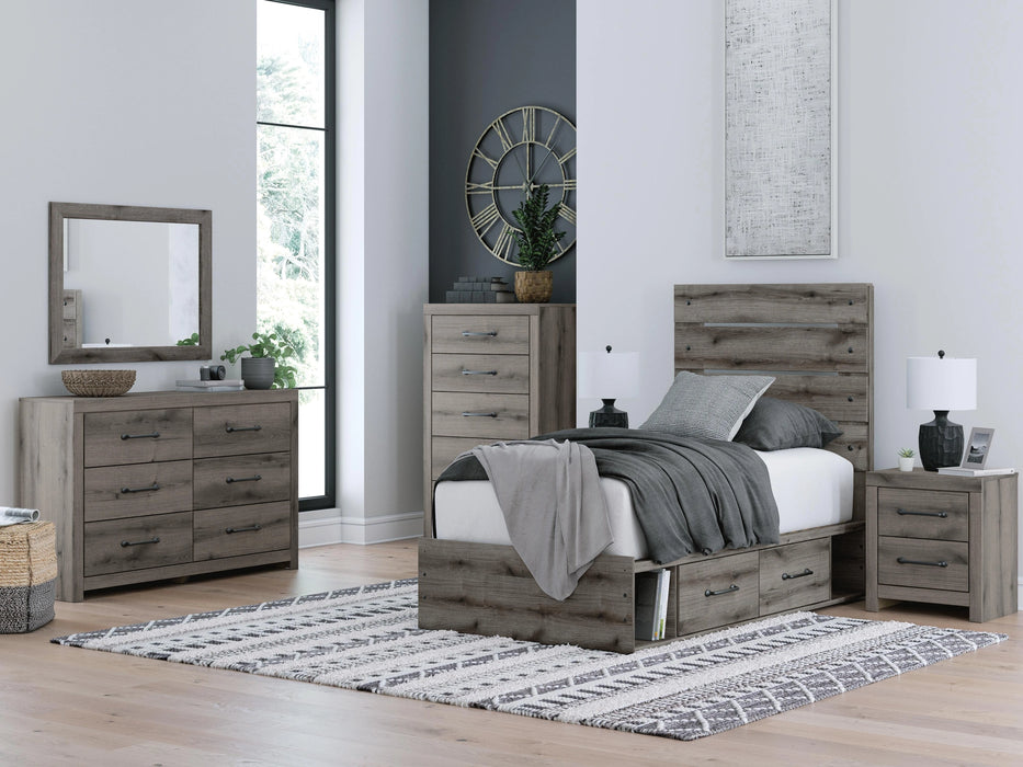 Graystorm Bed with Storage