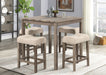 PUB TABLE AND 4 X PUB CHAIRS - D385-5