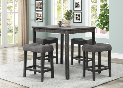 PUB TABLE AND 4 X PUB CHAIRS - D386-5