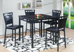 PUB TABLE AND 4 X PUB CHAIRS - D397-5