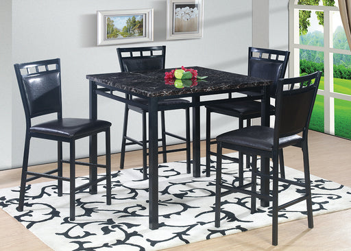 PUB TABLE AND 4 X PUB CHAIRS - D397-5