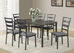 TABLE AND 6 X SIDE CHAIRS - D586-7