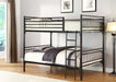 FULL/FULL BLACK METAL BUNKBED - S465